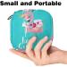 Buy Portable Women's Binding-Up Bags | Menstrual Cup Pocket & Tampon Bag for Teens | Funny Flamingo Crown Floral Pattern - Buy Online on GoSupps.com