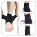 Braveway Plantar Fasciitis Ankle Support - Breathable & Adjustable for Sports Running Basketball Tennis Volleyball - Large Black - Buy Online on GoSupps.com