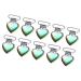 Metal Heart Pacifier Clips Plating Treatment Anti-rust Cartoon Cute Pacifier Suspender Clips for DIY