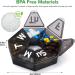 Extra Large Weekly Pill Organizer - Portable 7 Day Pill Case for Travel - Black - Buy Online on GoSupps.com