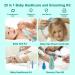 Baby Grooming Kit 25 in 1: Electric Nail Trimmer Set & Healthcare Essentials for Newborns, Infants, Toddlers - Blue Shower Gift Set (0-3 Years+) - Buy Online on GoSupps.com