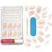 KISS Bare-But-Better Press-On Nails Nail Glue Included Embrace It Light Nude Medium Length Coffin Shaped 31 Ct. - Buy Online on GoSupps.com