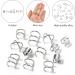 Niuhong 24 Pieces Jewellery Dreadlocks Braids Hair Clips Braiding Hair Cuffs Hair Rings Viking Braids Loc Hair Accessories Hair Clips Braids Accessories Women and Girls (Silver) - Buy Online on GoSupps.com