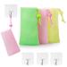 Refongyabo 3 Pack Exfoliating soap pouch and 13 lbs Waterproof Transparent Hooks.Soap bags for shower. Foaming net soap bag. Soap on the rope. (3 Colors)
