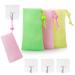 Refongyabo 3 Pack Exfoliating soap pouch and 13 lbs Waterproof Transparent Hooks.Soap bags for shower. Foaming net soap bag. Soap on the rope. (3 Colors)
