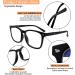 5 Pack Blue Light Blocking Reading Glasses - Square Fashion Computer/Gaming TV Glasses (5C A 1.75) - Buy Online on GoSupps.com