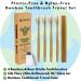 Bamboo and Boar Bristle Toothbrush (4 Pack) + Travel Case & Silk Dental Floss | Eco-Friendly Dental Set with 100% Compostable Bristles | Biodegradable & Compostable Wooden Toothbrushes - Buy Online on GoSupps.com