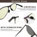 Buy U/K Orentas Ultra-Thin Blue Light Blocking Sunglasses & Night Driving Glasses - Unisex - 2 Pack Saro-Frost - Buy Online on GoSupps.com