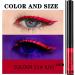 HISUNBEN Matte Liquid Eyeliner Neon Rainbow Colorful Eyeliner Pencil Waterproof Long Lasting Smudgeproof Eye Liners Makeup Gift For Women UV Red - Buy Online on GoSupps.com