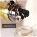 HOMSFOU 4pcs Automatic Opening and Closing Oiler Ceramic Oil Dispenser Clear Container Liquid Containers Oil Cruet Soy Sauce Dispenser Oil and Vinegar Dispenser Oil Bottle Glass Bottle Pp 22X7X7CMx4pcs As Shownx4pcs - Buy Online on GoSupps.com