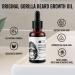 uLab Gorilla Beard Oil - 30ml Natural Daily Hair Growth Formula for Men's Beards and Facial Hair - Buy Online on GoSupps.com