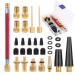 Ukofew 30 pieces Bicycle Valve adapter Accessories Set bike valve set DV SV AV bicycle valve adapter bicycle adapter all valve adapter SV AV DV bicycle valve adapter set for all bike valves