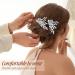 Crystal Bride Wedding Hair Comb Set - Silver Rhinestone Hair Accessories for Women - Buy Online on GoSupps.com