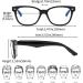 SUERTREE 3 Pack Reading Glasses | Blue Light Filter UV Protection Unisex | 3.0x Magnification Computer Glasses - Black - Buy Online on GoSupps.com