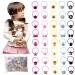 100 Pack Mix Colors Girls Elastic Hair Ties - Soft Rubber Bands & Ponytail Holders for Toddlers & Kids - Perfect Hair Accessories - Buy Online on GoSupps.com