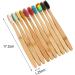 Sharplace Family Toothbrush Set - Wooden Handle & Soft Bristles - 3 Pieces for Eco-Friendly Oral Care - Buy Online on GoSupps.com