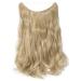 Buy Hair Part Extensions - Wavy Invisible Wire Tresse Hair - Ashblond & Bleach Blond - 50cm 90g | International Shipping Available - Buy Online on GoSupps.com