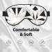 Black and White Marble Texture Eye Mask | Soft Sleep Mask for Men & Women | Perfect for Travel & Sleep - Buy Online on GoSupps.com