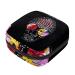 Cool Skull Period Bag Menstrual Cup Pouch Large Storage Bag Sanitary Purse for Sanitary Napkin Pads Pads Organizer for Girls Women Multicoloured 08
