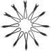 Hycc 12-Piece Strong Nylon Cord Zipper Pulls - Ergonomic Rubber Grips for Backpacks Jackets Luggage - Black - Buy Online on GoSupps.com