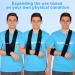 Adjustable Shoulder Brace for Shoulder Injury - Lightweight Arm Sling Support for Men and Women - Black (S) - Buy Online on GoSupps.com