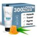 H2O Therapy Travel Size Hotel Body Lotion 300 Count 0.85 oz Bottles Guest Amenities for Hotels Vacation Rentals and Short Term Rentals Paraben Free Green Tea Scent Infused with Aloe and Olive Oil 0.85 oz (300 PIECES)