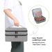 KGMCARE Travel Nail Polish Organizer - Holds 42 Bottles - Large Capacity Double-Layer Carrying Case for Manicure Set - Portable Storage Bag in Gray - Buy Online on GoSupps.com