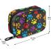 Travel Pill Organizer | Small 7 Day Pill Box | Weekly Vitamin Medicine Holder | Cute Colorful Paw Print Design - Buy Online on GoSupps.com