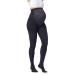 JOBST Maternity Opaque Compression Waist High Pantyhose Stockings Closed Toe 15-20 mmHg Moderate Support for Swollen Legs during Pregnancy Anthracite Large