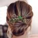 Emerald Green Crystal Bridal Hair Pin - Elegant Wedding Headpiece - Buy Online on GoSupps.com