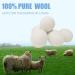 Natural Wool Dryer Balls - Eco-Friendly Fabric Softener Reusable Reduces Wrinkles & Drying Time - Buy Online on GoSupps.com