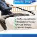 Homymusy 41 Inch Leg Lifter Strap with EVA Handles - Ideal for Hip and Knee Surgery Recovery - Buy Online on GoSupps.com