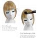 YAMEL Clip in Bangs Human Hair Extensions - Dirty Blonde Face Fringe for Women - Buy Online on GoSupps.com