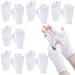 Geyoga 6 Pairs Fingerless Moisturizing Gloves Eczema Cotton Gloves for Adults Half Finger Touchscreen Glove Lotion Gloves Overnight Dry Hands for Women Sleeping Gloves
