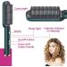 Negative Ion Hair Straightener Styling Comb 2 in 1 Hair Straightener Brush and Curler Portable Electric Straightening Comb Heated Hair Brush with 5 Temp (White) - Buy Online on GoSupps.com