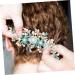 Beaupretty Accessories hair plug hair barrettes for women tiaras for girls hair combs for women accessories gajra flower hair clips for bun clips for hair bride flower headdress Wedding - Buy Online on GoSupps.com