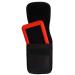 SNK (LCGMG6-V2BK) Large Premium Pouch (Not Include Silicone Case) for Dexcom Receiver G6 CGM with Protective Case on
