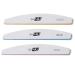 Set of 3 Nail Files Half Moon Professional Emery Boards for False Nails Acrylic Gel Tips Manicure tools by Nail4U Double sided Nail File Different Gradation 120/150 100/180 180/240 Grit