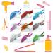 Sparkling Hair Tinsel Strands Kit - 2400 Strands in 12 Colors for Party Hair Highlights - Synthetic Hair Extensions Set with 1 Application Tool - Buy Online on GoSupps.com