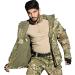 HANWILD Men's Tactical Military Jacket - Fleece Lined Winter Coat with Hood for Outdoor Hiking - Cp Camouflage, Large - Buy Online on GoSupps.com