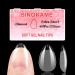 SINOKAME 600pcs Extra Short Almond Soft Gel Nail Tips, Improved Edition XS Small Almond Full Cover Pre-etched Nail Tips for Tiny Small Baby &Average Nail Beds, Soak Off Nail Extensions & Clear Press on Nails Fake Nails, Clear 12 Sizes New xs almond