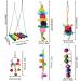 8pcs Parakeet Cockatiel Parrot Toys for Love Birds - Perfect for Small Parakeets | Multi-A - Buy Online on GoSupps.com