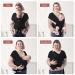 Momcozy Baby Wrap Carrier Sling - Adjustable Infant Carrier for Newborn to 50 lbs, Black - Buy Online on GoSupps.com