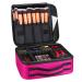 Forrica cosmetic bag women cosmetic case portable cosmetics organizer travel make -up bag girls women make -up suitcase make -up bag red