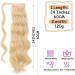 Ponytail Extension 24 Inch Long Wavy Ponytail Extension Magic Paste Synthetic Ponytail Hairpiece Wrap Around Wavy Ponytail Hair Extension for Women Ponytail Hairpiece for Women (Color : M24-613 Si 24inches M24-613 - Buy Online on GoSupps.com