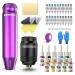 Wireless Tattoo Pen Kit-Wormhole Tattoo Machine with Wireless Tattoo Power Supply Tattoo Cartridge Needles Complete Professional Tattoo Ink Tattoo Machine Kit for Beginners TK502