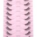 10 Pairs 12mm Half Natural Look Fake Wispy Faux Mink Eyelashes - Super Natural False Lashes with Clear Band - Buy Online on GoSupps.com
