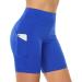 kenlcad Women's High Waist Compression Shorts 3 Pack - Black/Navy Blue/Blue - Small - Buy Online on GoSupps.com