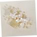 Ipetboom Bridal Comb Pearl Flower Hair Comb Wedding Headpiece for Bride Hair Gems for Women Bride Headpiece Pearl Hair Side Comb Hair Accessory for Women Hair up Miss Beautiful - Buy Online on GoSupps.com