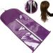 Wig Bags Storage with Hanger Hair Extensions Storage Bag Portable Dustproof Hair Extensions Carrier Holder with Zipper for Travel Daily Use(Purple) - Buy Online on GoSupps.com